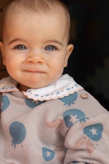 Baby girl organic cotton Rosie bodysuit