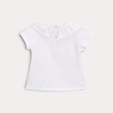 Polo Clementine de menina em algodão orgânico