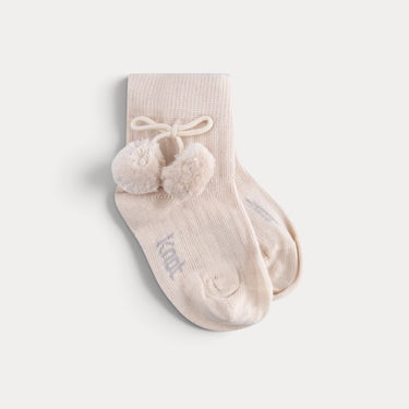 Medium socks with pompoms